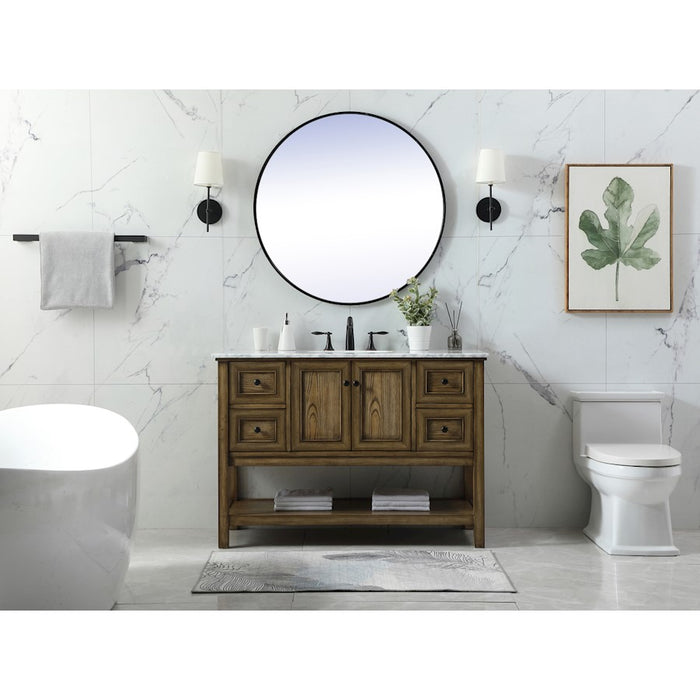 Elegant Kitchen/Bath Metropolis 48" Single Bathroom Vanity, Blue