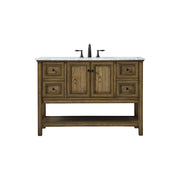 Elegant Metropolis 48" Single Bathroom Vanity, Driftwood - VF27048DW