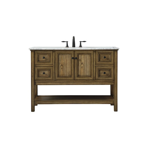Elegant Metropolis 48" Single Bathroom Vanity, Driftwood - VF27048DW