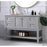 Elegant Metropolis 48" Single Bathroom Vanity, Natural Wood