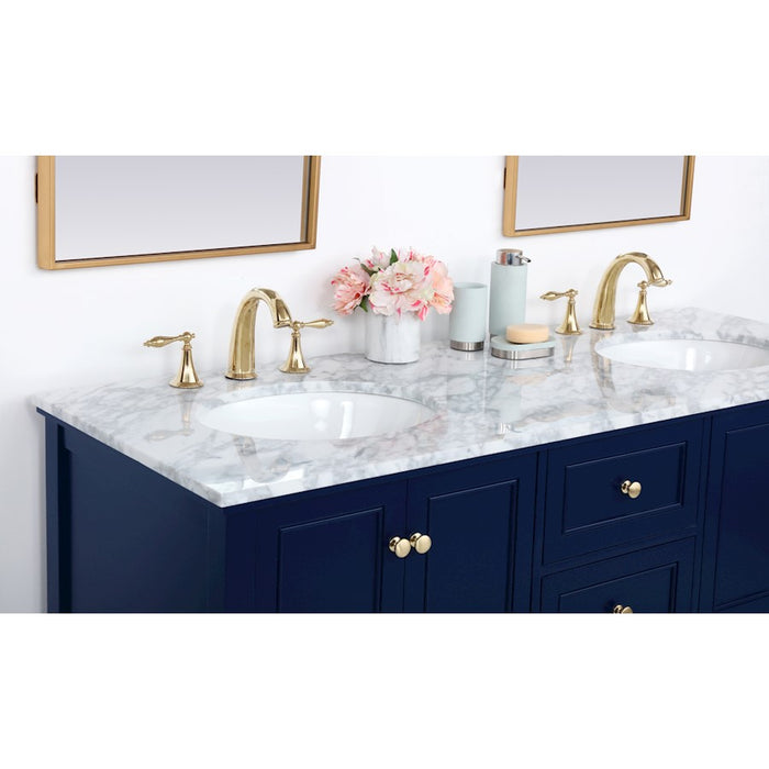 Elegant Kitchen/Bath Metropolis 60" Single Bathroom Vanity, Blue