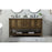 Elegant Metropolis 60" Double Bathroom Vanity, Driftwood