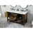 Elegant Metropolis 60" Double Bathroom Vanity, Driftwood
