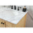 Elegant Metropolis 60" Double Bathroom Vanity, Natural Wood