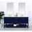 Elegant Kitchen/Bath Metropolis 72" Single Bathroom Vanity, Blue
