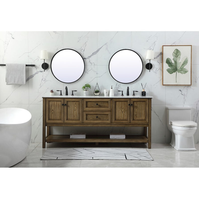 Elegant Kitchen/Bath Metropolis 72" Single Bathroom Vanity, Blue