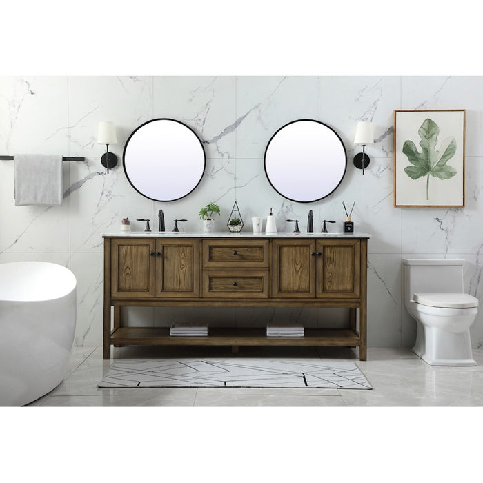 Elegant Kitchen/Bath Metropolis 72" Single Bathroom Vanity, Blue