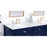 Elegant Kitchen/Bath Metropolis 72" Single Bathroom Vanity, Blue