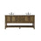 Elegant Metropolis 72" Double Bathroom Vanity, Driftwood - VF27072DDW