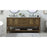 Elegant Metropolis 72" Double Bathroom Vanity, Driftwood