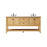 Elegant Metropolis 72" Double Bathroom Vanity, Natural Wood - VF27072DNW