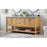 Elegant Metropolis 72" Double Bathroom Vanity, Natural Wood