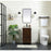 Elegant Metropolis 72" Double Bathroom Vanity, Natural Wood