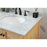 Elegant Metropolis 72" Double Bathroom Vanity, Natural Wood