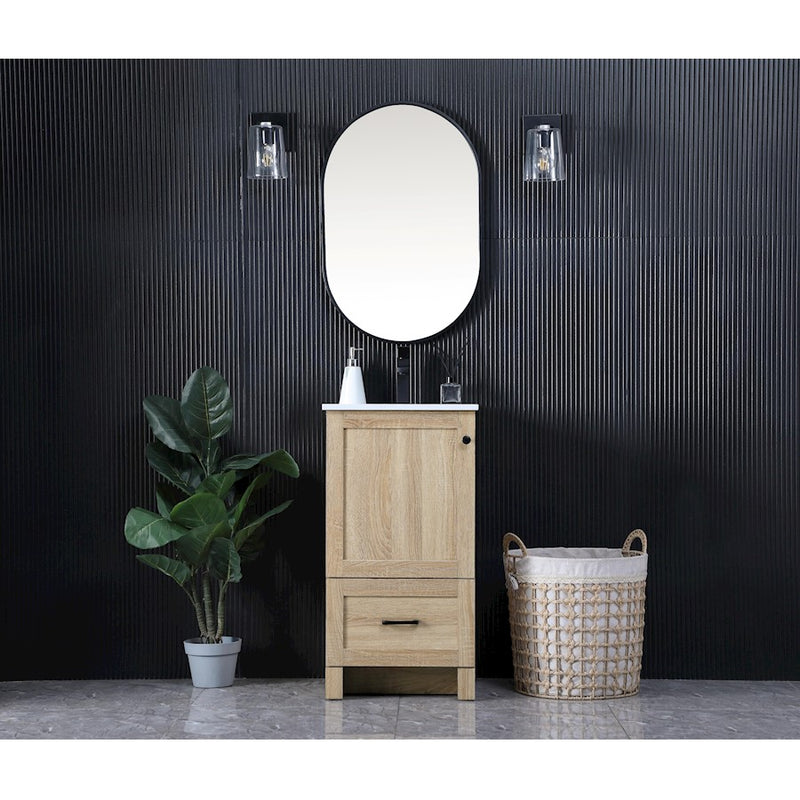 Elegant Kitchen/Bath Soma 18" Single Bathroom Vanity, Expresso