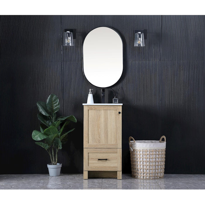 Elegant Kitchen/Bath Soma 18" Single Bathroom Vanity, Expresso