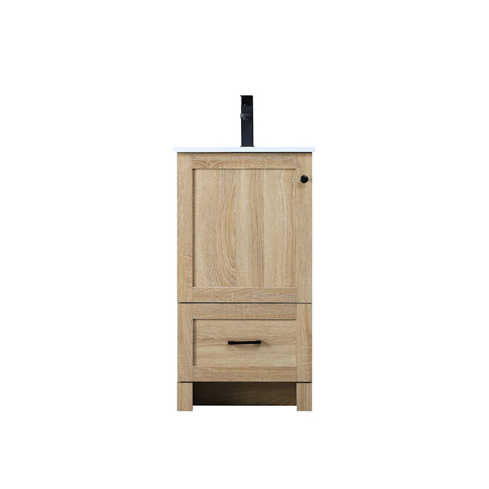 Elegant Kitchen/Bath Soma 18" Single Bathroom Vanity, Mango Wood - VF2818MW