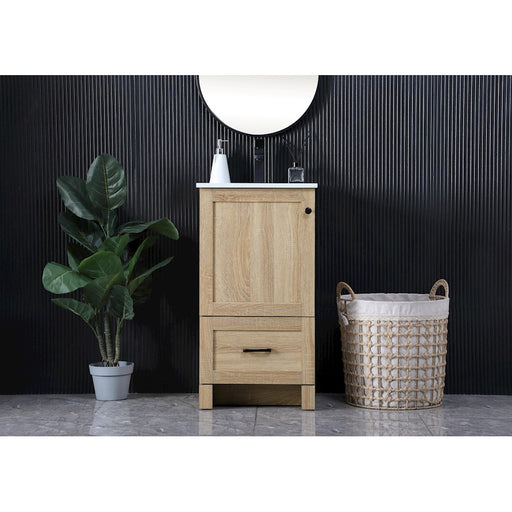 Elegant Kitchen/Bath Soma 18" Single Bathroom Vanity, Mango Wood