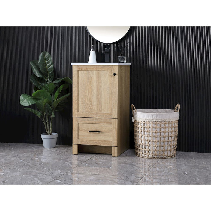 Elegant Kitchen/Bath Soma 18" Single Bathroom Vanity, Mango Wood