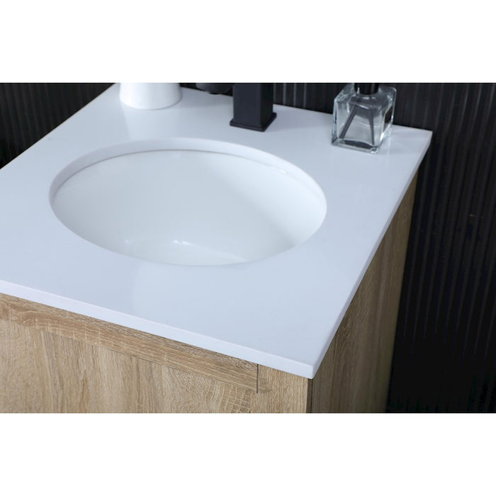Elegant Kitchen/Bath Soma 18" Single Bathroom Vanity, Mango Wood