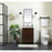 Elegant Kitchen/Bath Soma 18" Single Bathroom Vanity, Weathered Oak