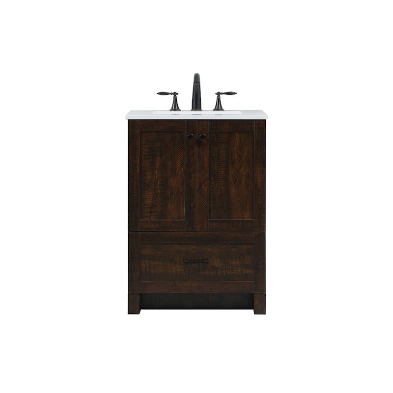 Elegant Kitchen/Bath Soma 24" Single Bathroom Vanity, Expresso - VF2824EX