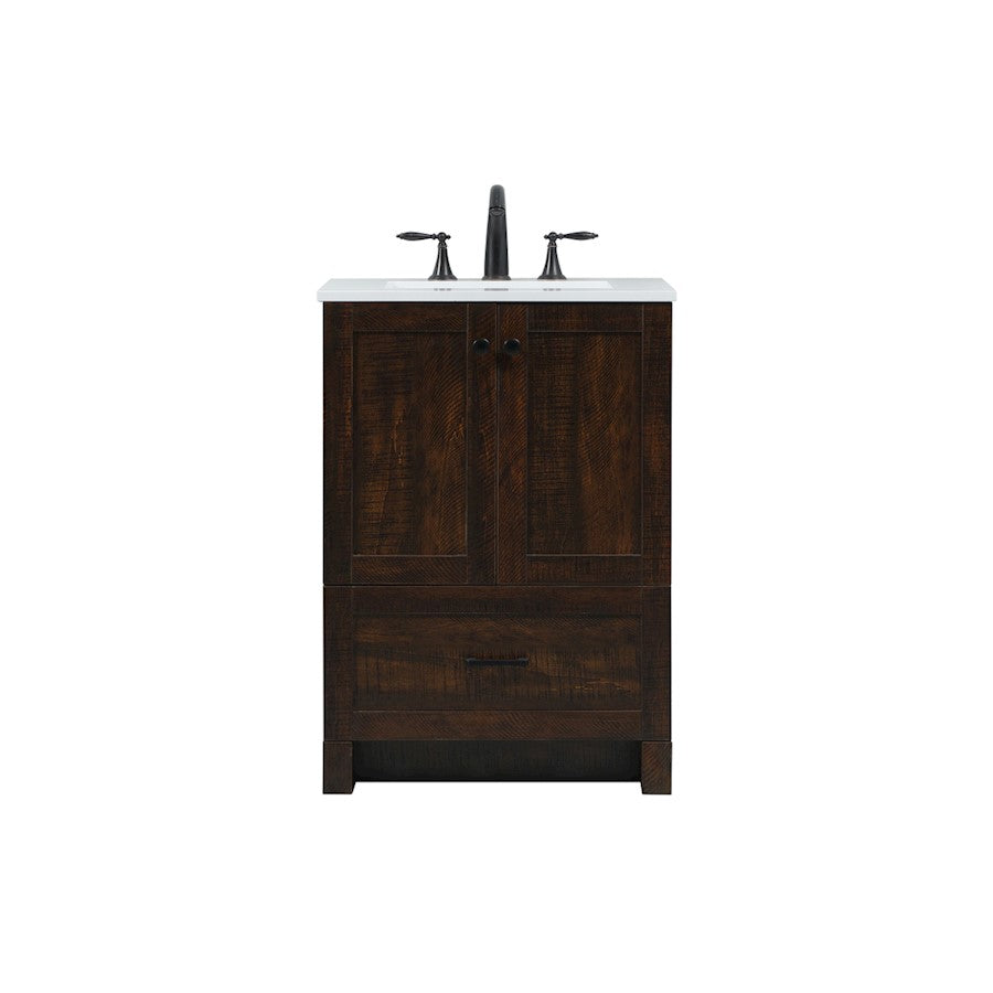 Elegant Kitchen/Bath Soma 24" Single Bathroom Vanity, Expresso - VF2824EX