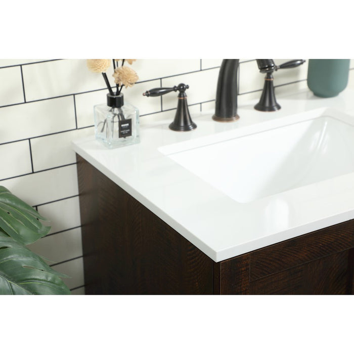 Elegant Kitchen/Bath Soma 24" Single Bathroom Vanity, Expresso