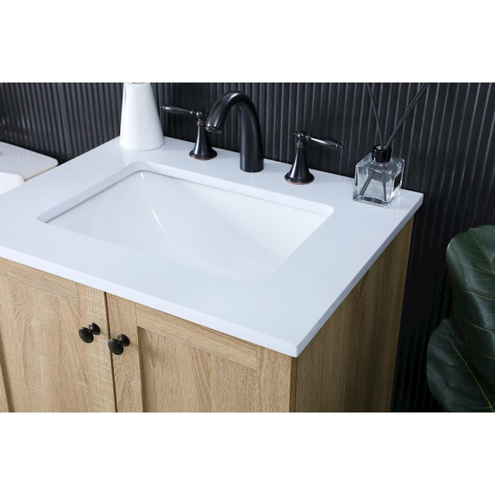 Elegant Kitchen/Bath Soma 24" Single Bathroom Vanity, Mango Wood