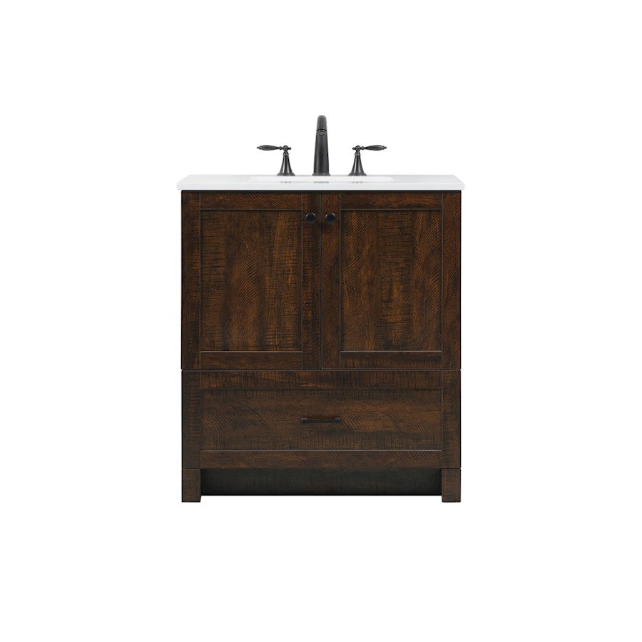 Elegant Kitchen/Bath Soma 30" Single Bathroom Vanity, Expresso - VF2830EX