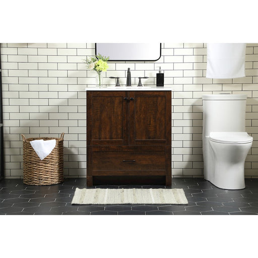 Elegant Kitchen/Bath Soma 30" Single Bathroom Vanity, Expresso