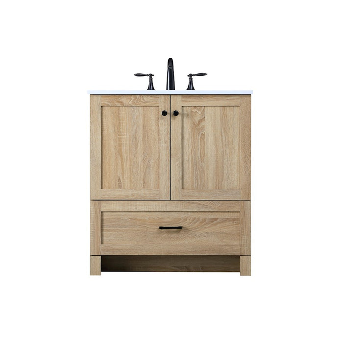 Elegant Kitchen/Bath Soma 30" Single Bathroom Vanity, Mango Wood - VF2830MW