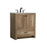 Elegant Kitchen/Bath Soma 30" Single Bathroom Vanity, Natural Oak
