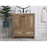 Elegant Soma 30" Single Bathroom Vanity, Natural Oak/Backsplash