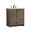 Elegant Kitchen/Bath Soma 30" Single Bathroom Vanity, Weathered Oak