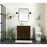 Elegant Soma 30" Single Bathroom Vanity, Weathered Oak/Backsplash
