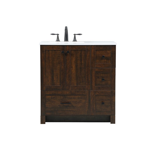 Elegant Kitchen/Bath Soma 32" Single Bathroom Vanity, Expresso - VF2832EX