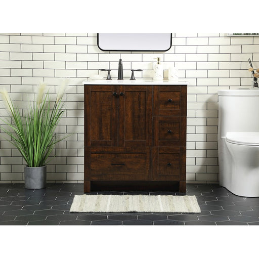 Elegant Kitchen/Bath Soma 32" Single Bathroom Vanity, Expresso