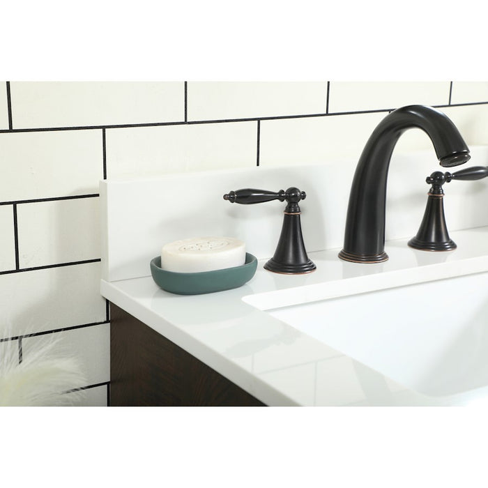 Elegant Soma 32" Single Bathroom Vanity, Expresso/Backsplash