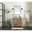 Elegant Kitchen/Bath Soma 32" Single Bathroom Vanity, Natural Oak