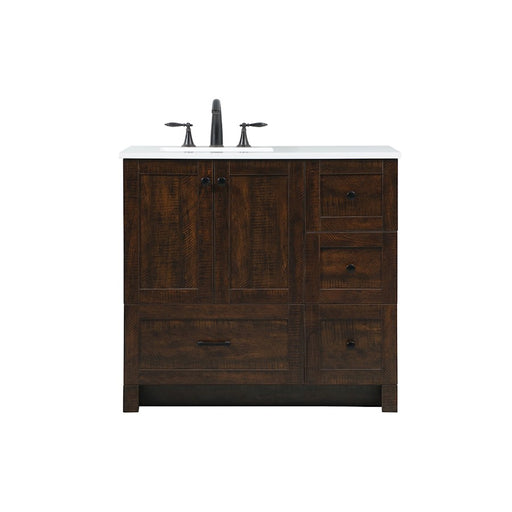 Elegant Kitchen/Bath Soma 36" Single Bathroom Vanity, Expresso - VF2836EX