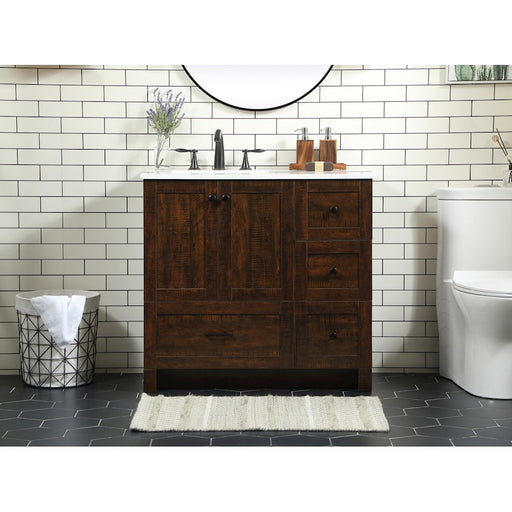Elegant Kitchen/Bath Soma 36" Single Bathroom Vanity, Expresso