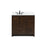 Elegant Soma 36" Single Bathroom Vanity, Expresso/Backsplash - VF2836EX-BS