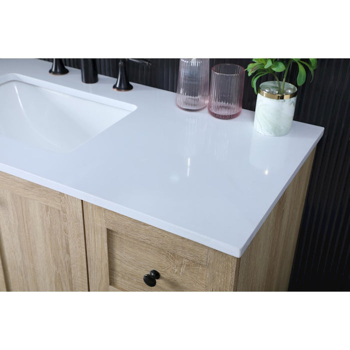 Elegant Kitchen/Bath Soma 36" Single Bathroom Vanity, Mango Wood