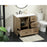 Elegant Kitchen/Bath Soma 36" Single Bathroom Vanity, Natural Oak