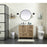 Elegant Kitchen/Bath Soma 36" Single Bathroom Vanity, Natural Oak