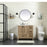Elegant Kitchen/Bath Soma 36" Single Bathroom Vanity, Natural Oak
