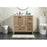 Elegant Soma 36" Single Bathroom Vanity, Natural Oak/Backsplash