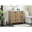 Elegant Soma 36" Single Bathroom Vanity, Natural Oak/Backsplash