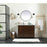 Elegant Soma 36" Single Bathroom Vanity, Natural Oak/Backsplash